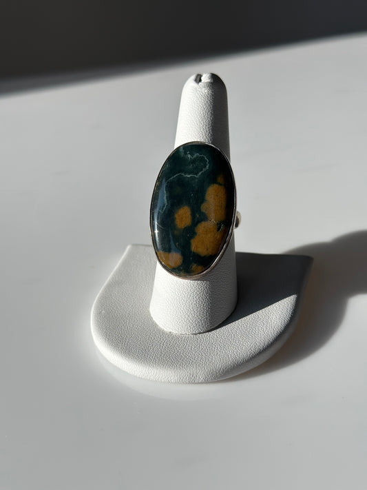 Sea Jasper | Adjustable Ring 02