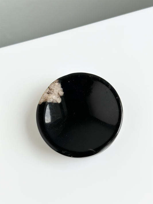 Flower Agate Black | Trinket Dish 01