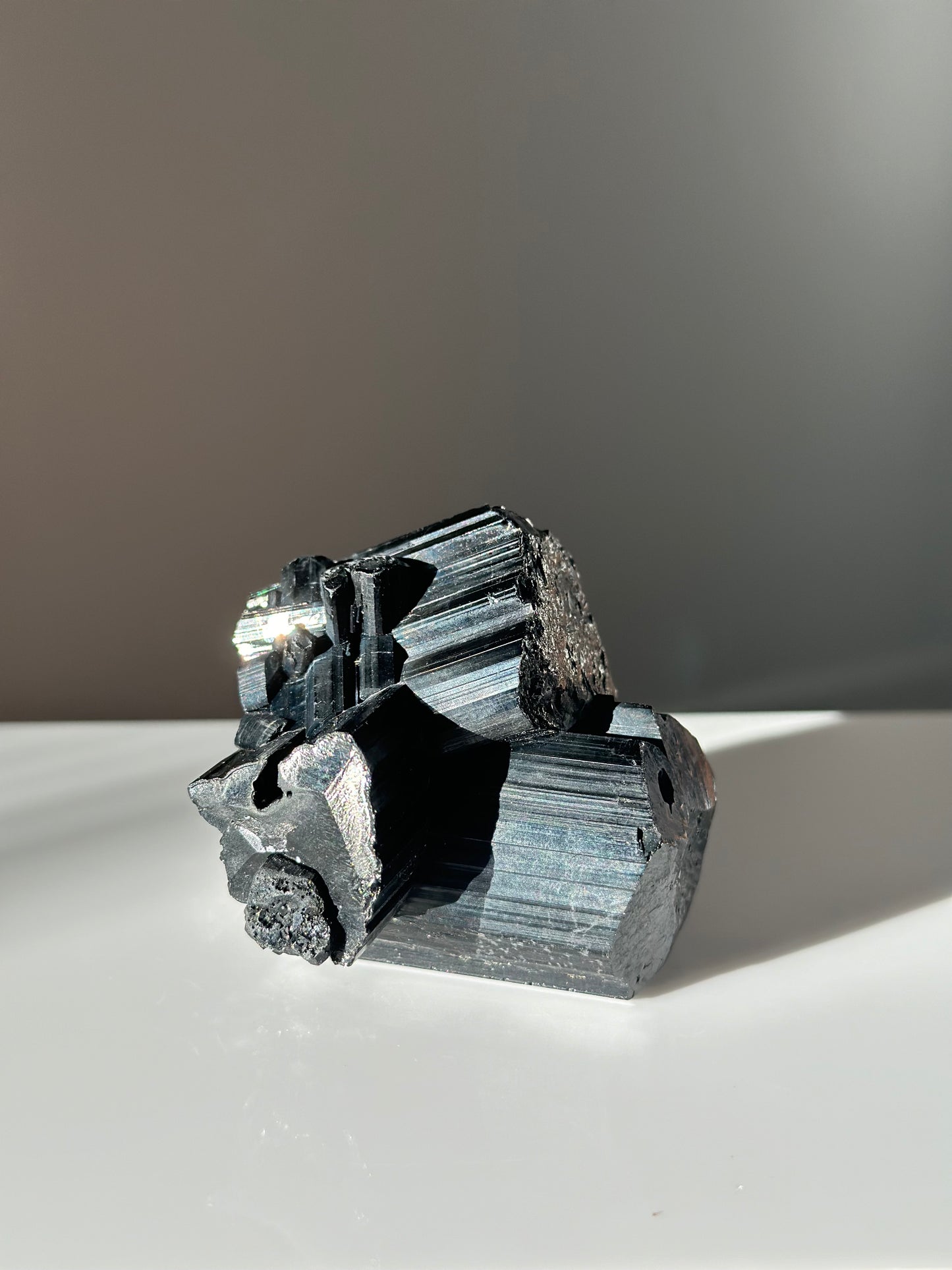 Sleek Black Tourmaline | Cluster 02