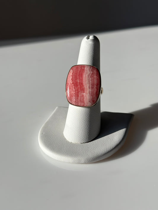 Rhodochrosite | Adjustable Ring 02
