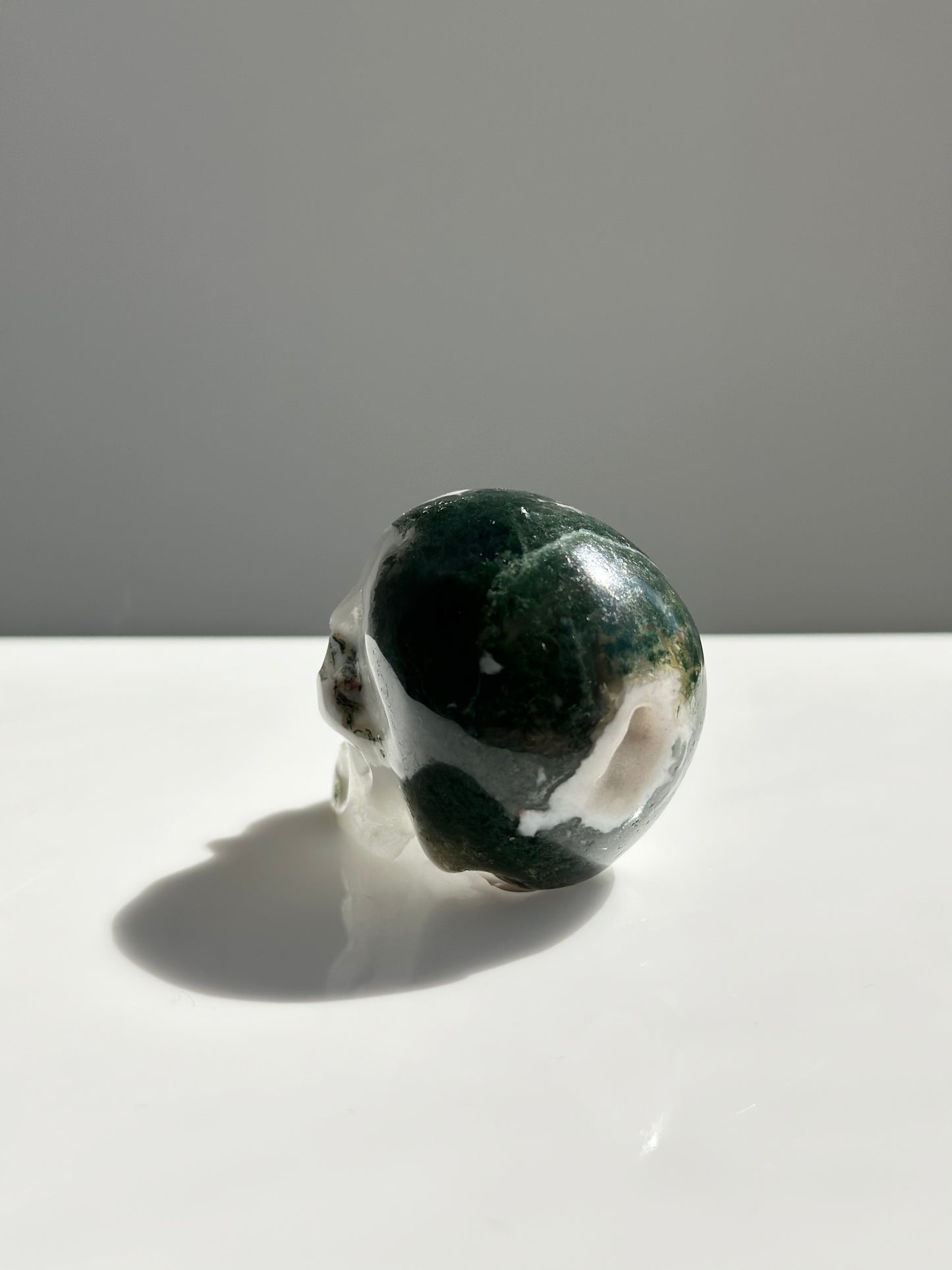 Moss Agate | Skull