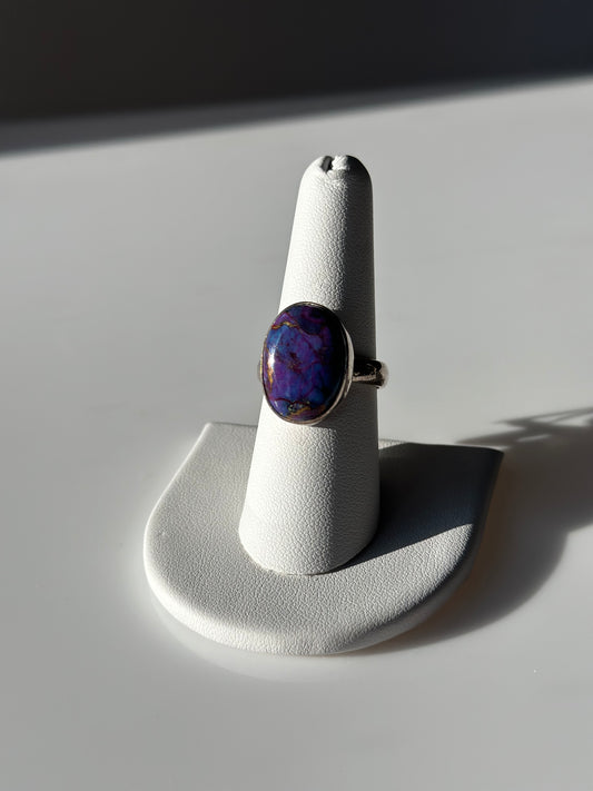 Purple Copper Turquoise | Adjustable Ring