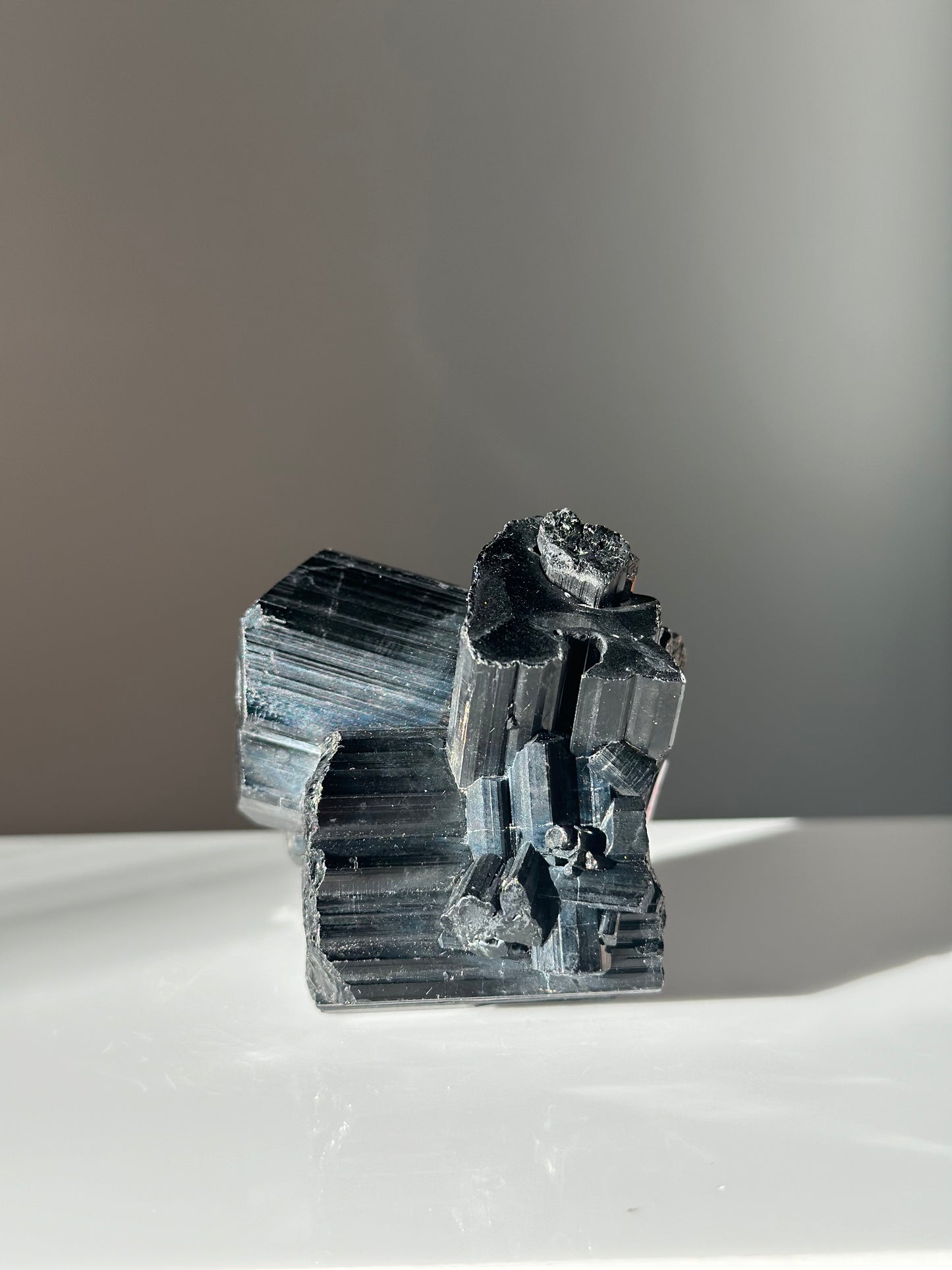 Sleek Black Tourmaline | Cluster 02