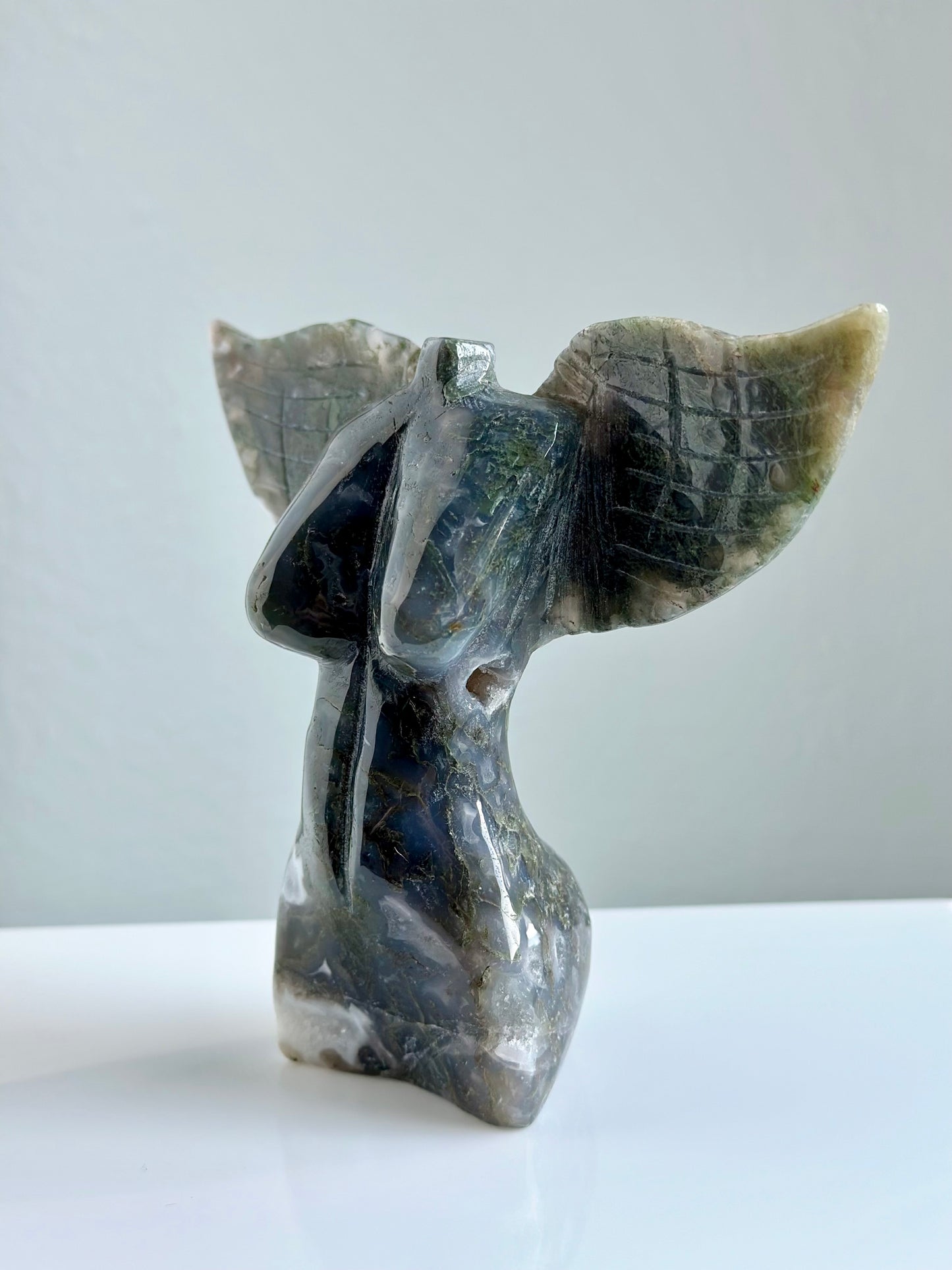 Moss Agate | Winged Goddess