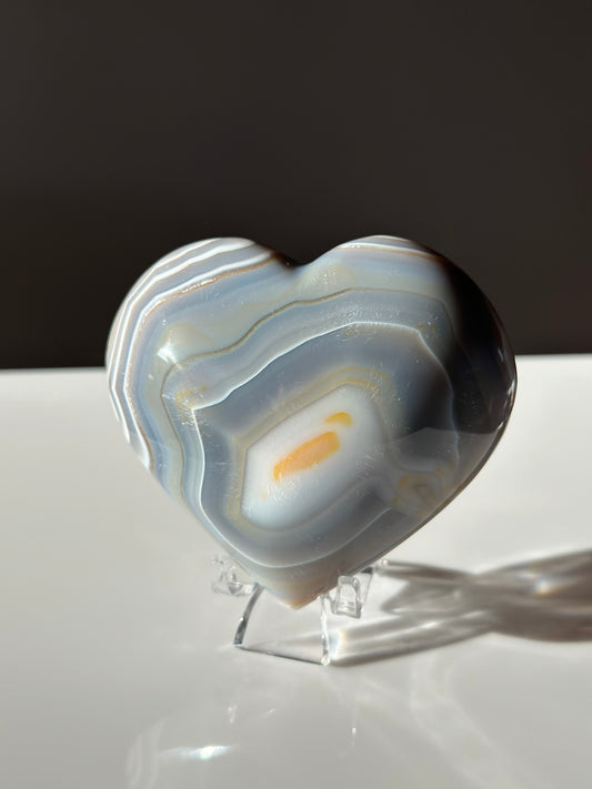 Orca Agate | Heart