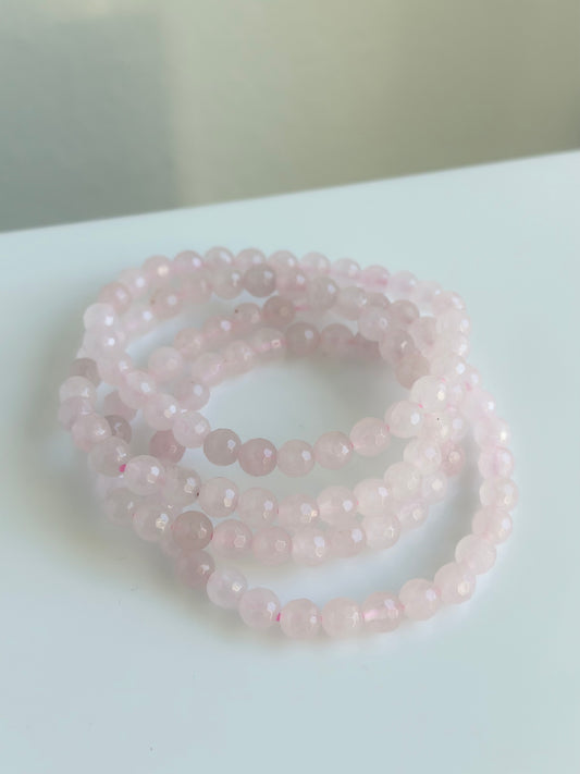 Rose Quartz Faceted | 7mm