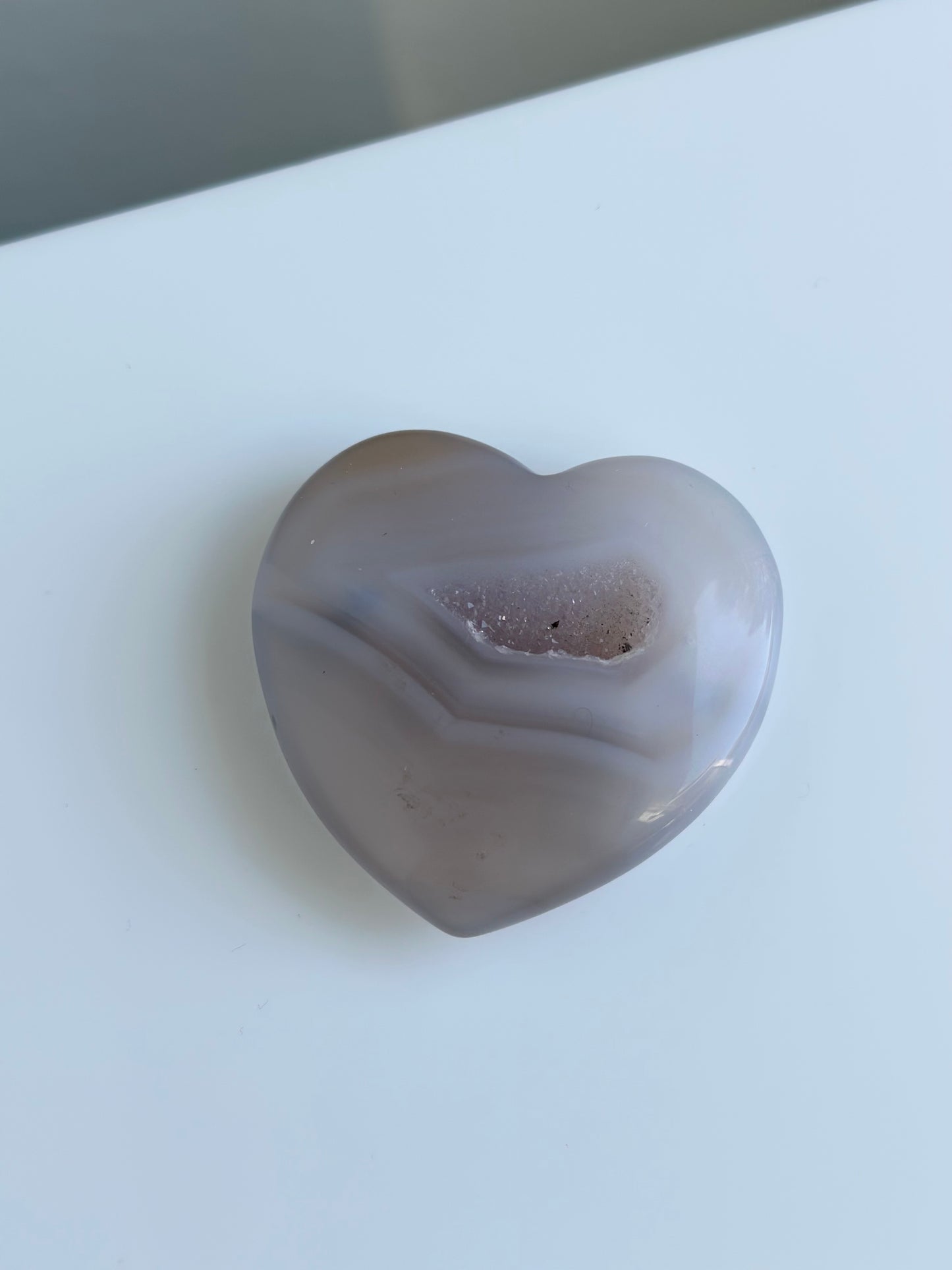Druzy Agate | Heart 03