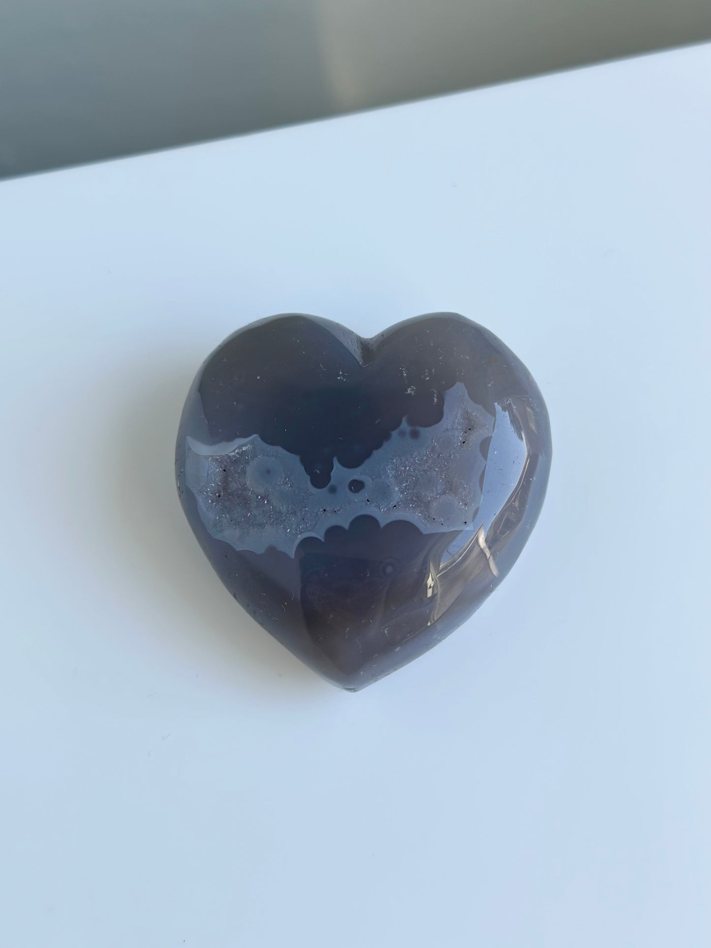 Druzy Agate - Bat shape druzy | Heart 02