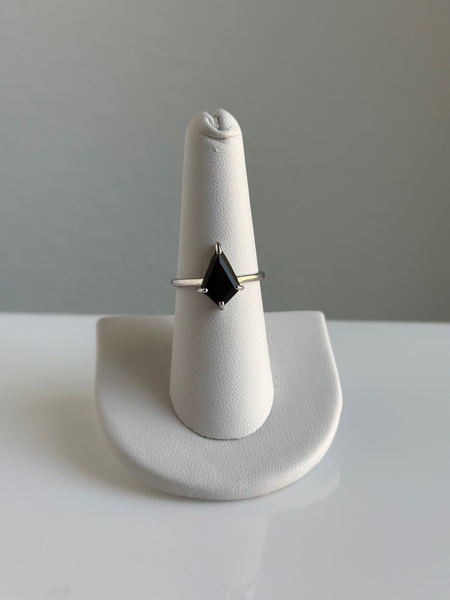 Smoky Quartz Faceted Ring | Adjustable