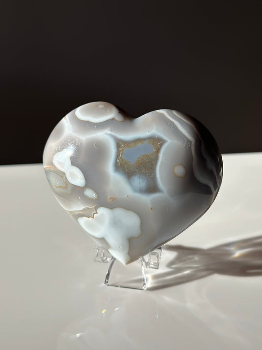Orca Agate | Heart