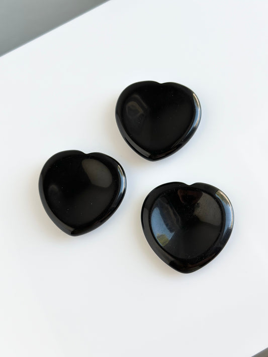 Obsidian | Heart Shaped Worry Stone