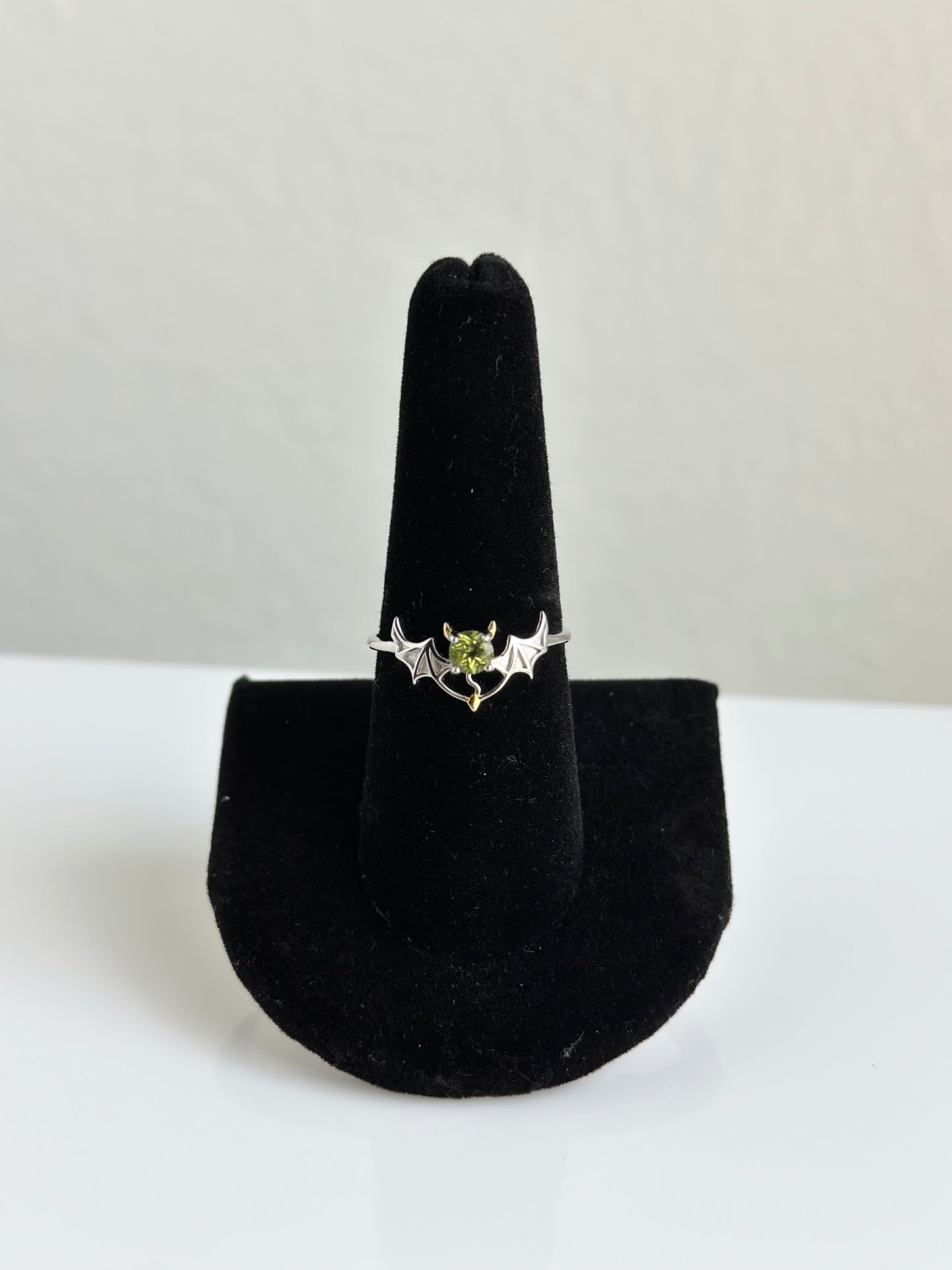 Peridot Bat Ring | Adjustable Size