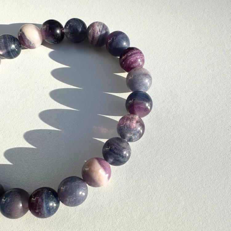 Silky Purple Fluorite Bracelet