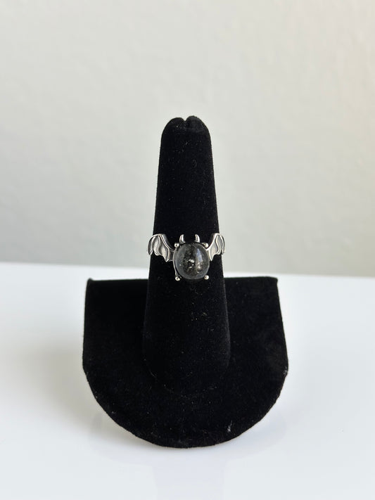 Garden Quartz Bat Ring | Adjustable Size