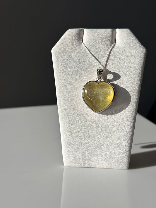 Golden Mica | Heart Pendant