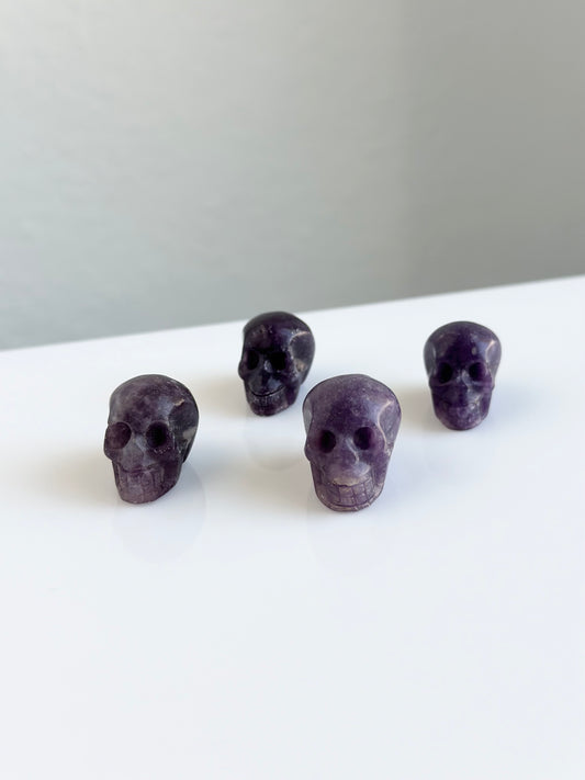 Lepidolite | Mini Skull