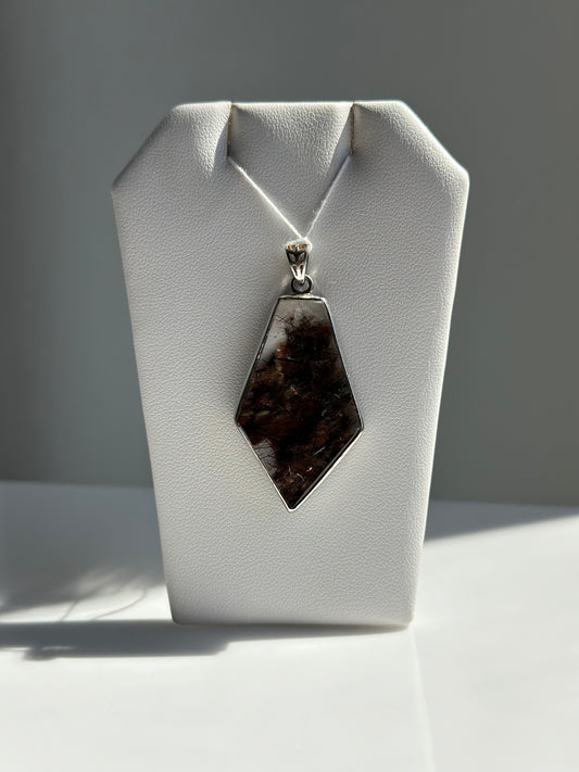 Garden Quartz x Black Tourmaline | Pendant