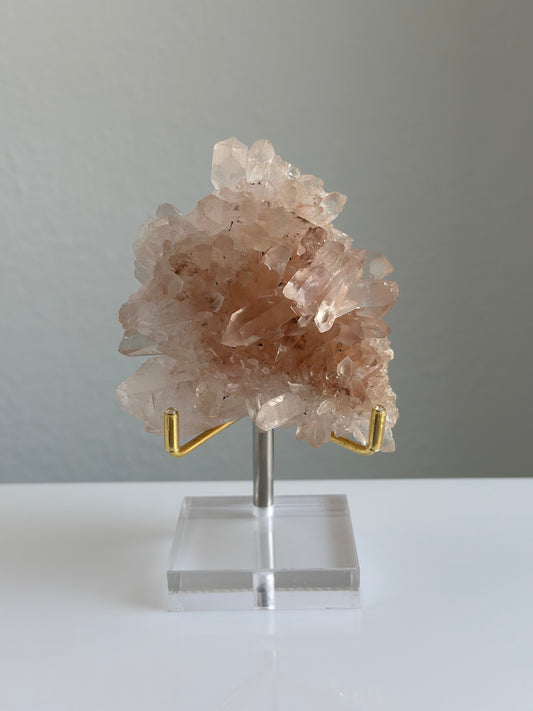 Pink Himalayan Samadhi Quartz Cluster