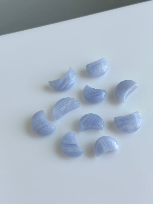 Blue Lace Agate | Micro Mini Moons