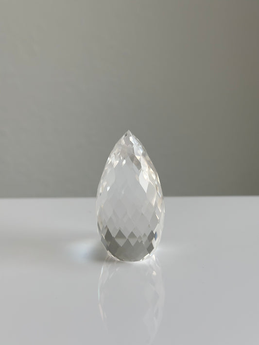 Clear Quartz Faceted Bullet