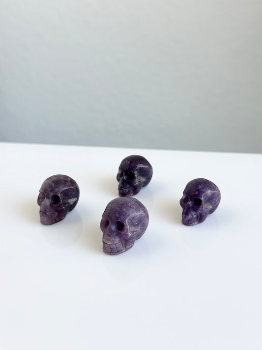 Lepidolite | Mini Skull