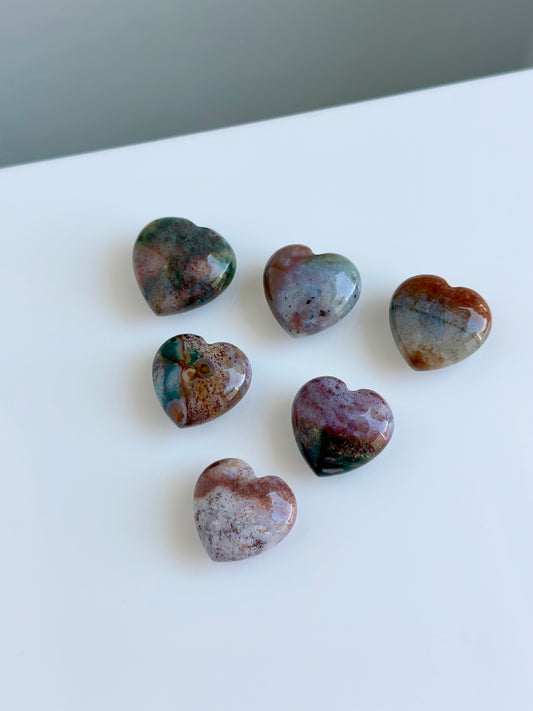 Sea Jasper | Mini Heart