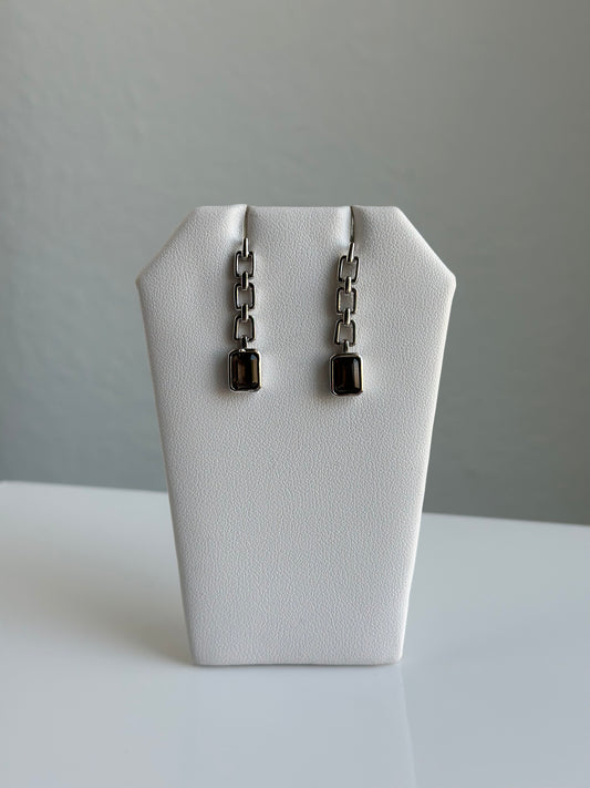 Smoky Quartz Faceted | Earrings