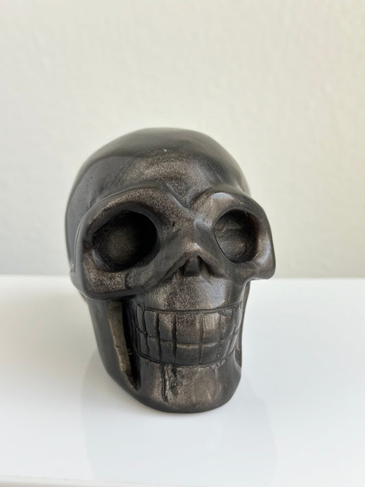 Obsidian Silver Sheen | Skull