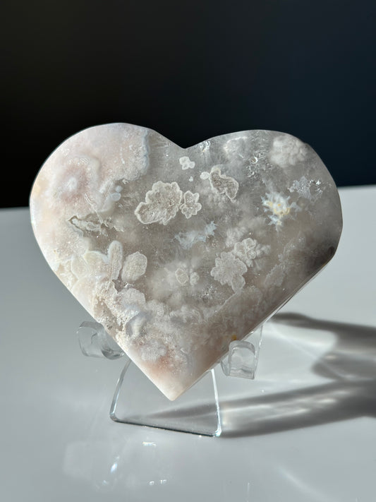 Flower Agate | Heart