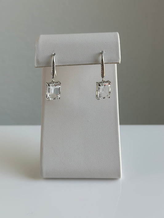 Clear Quartz Faceted | Earrings