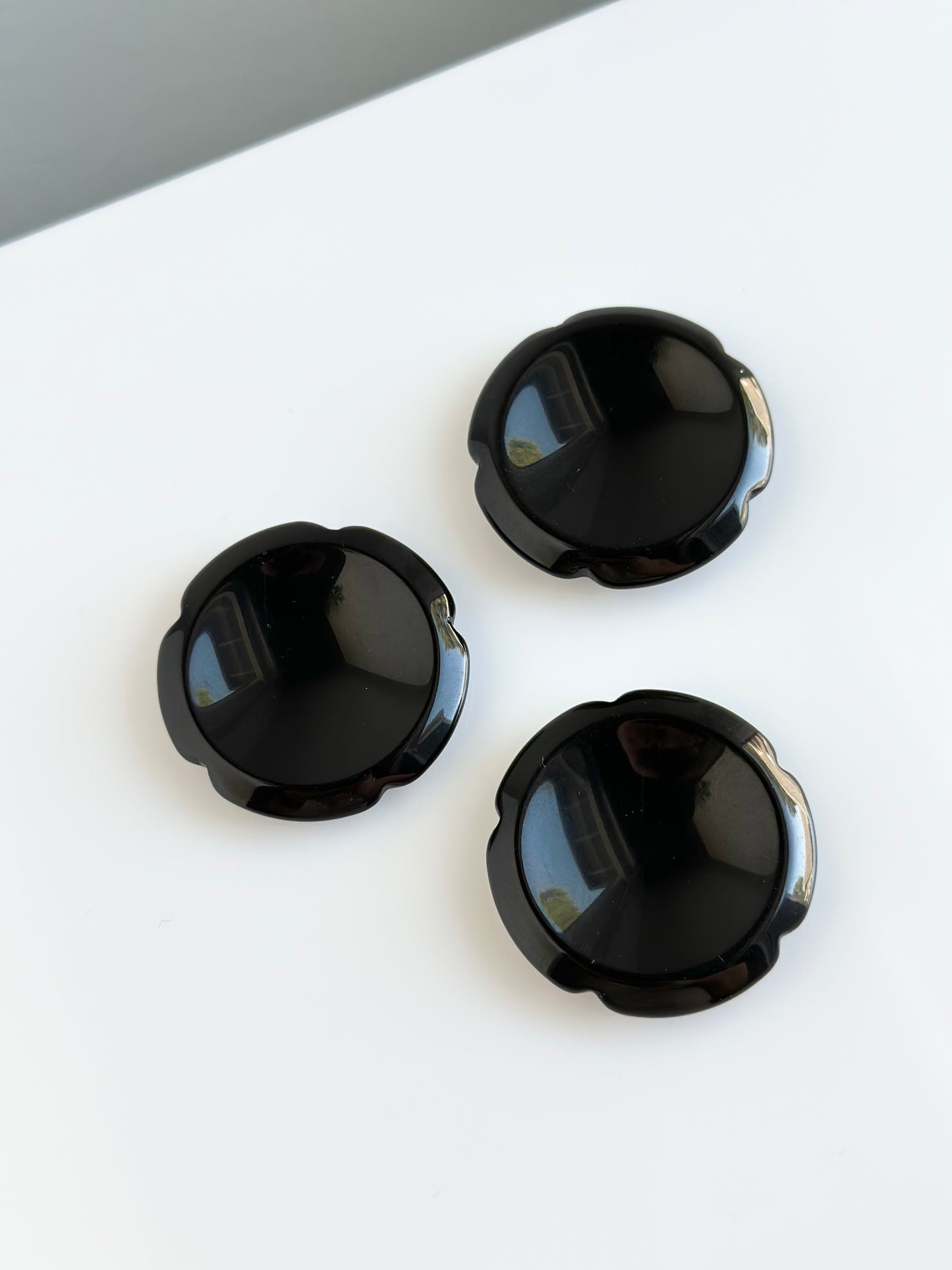 Obsidian | Round Worry Stone and/or Sphere Holder