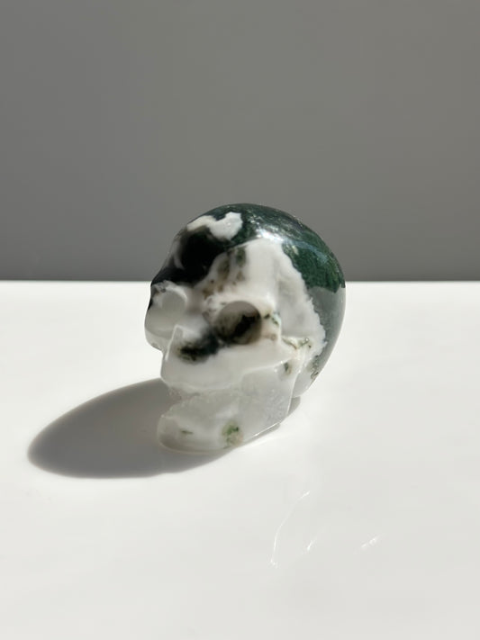 Moss Agate | Skull