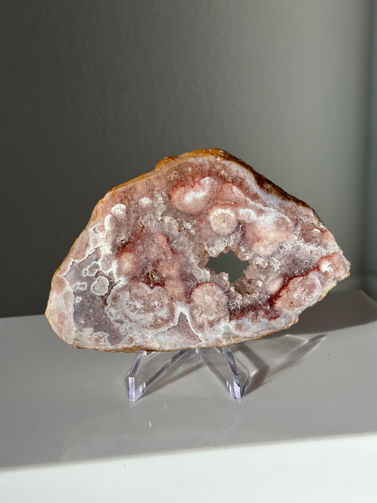 Pink Amethyst x Flower Agate Slab x Purple Amethyst | Slab 05