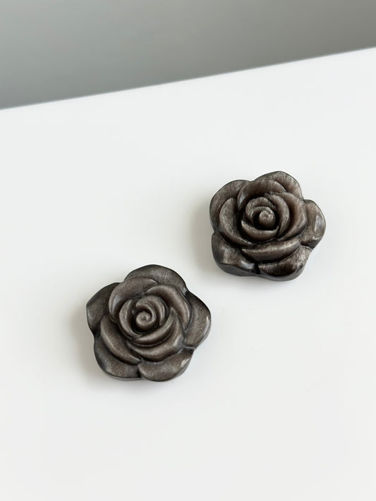 Obsidian Silver Sheen | Rose
