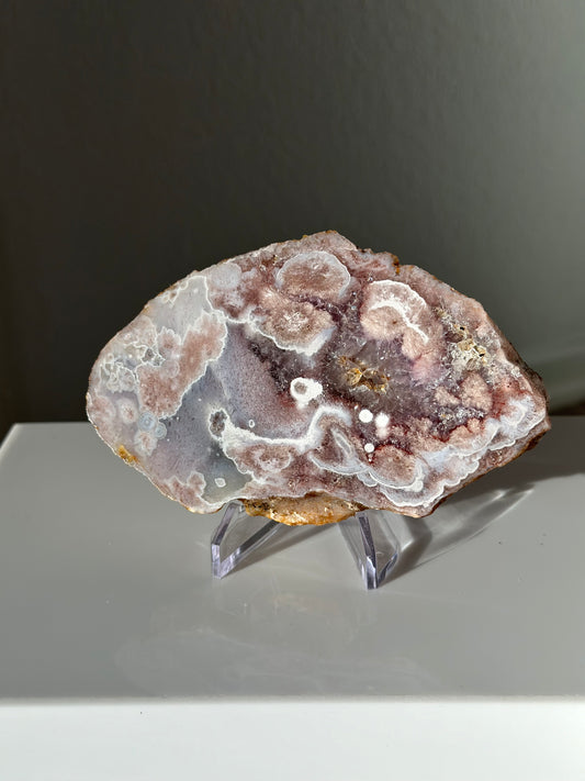 Pink Amethyst x Flower Agate Slab x Purple Amethyst | Slab 01