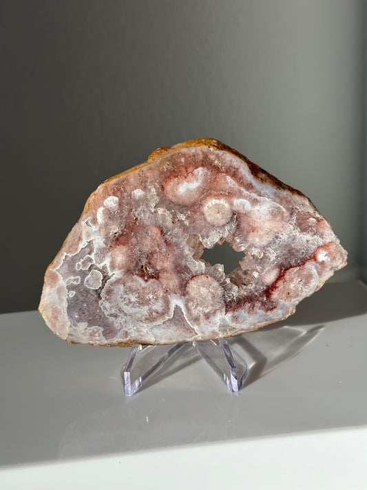 Pink Amethyst x Flower Agate Slab x Purple Amethyst | Slab 05