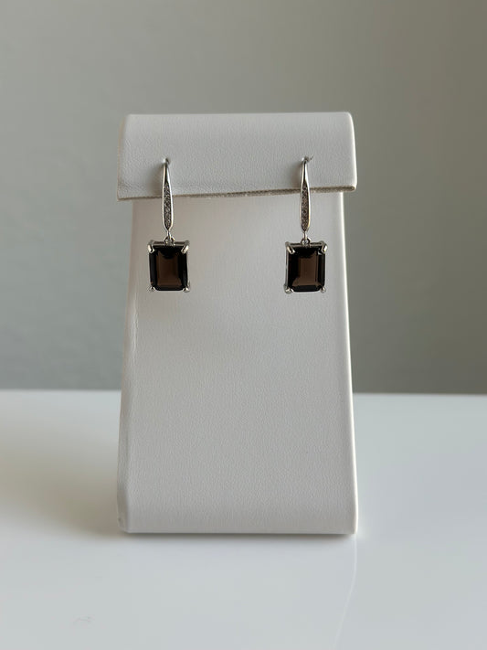 Smoky Quartz Faceted | Earrings