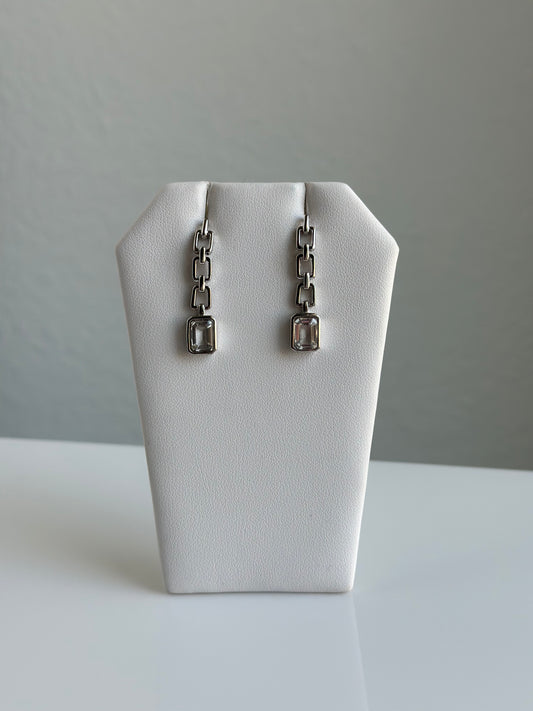 Clear Quartz Faceted | Earrings