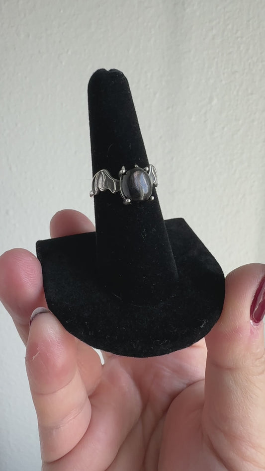 Hypersthene Bat Ring | 01 Adjustable Size