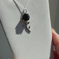 Black Spinel Faceted Rose | Pendant