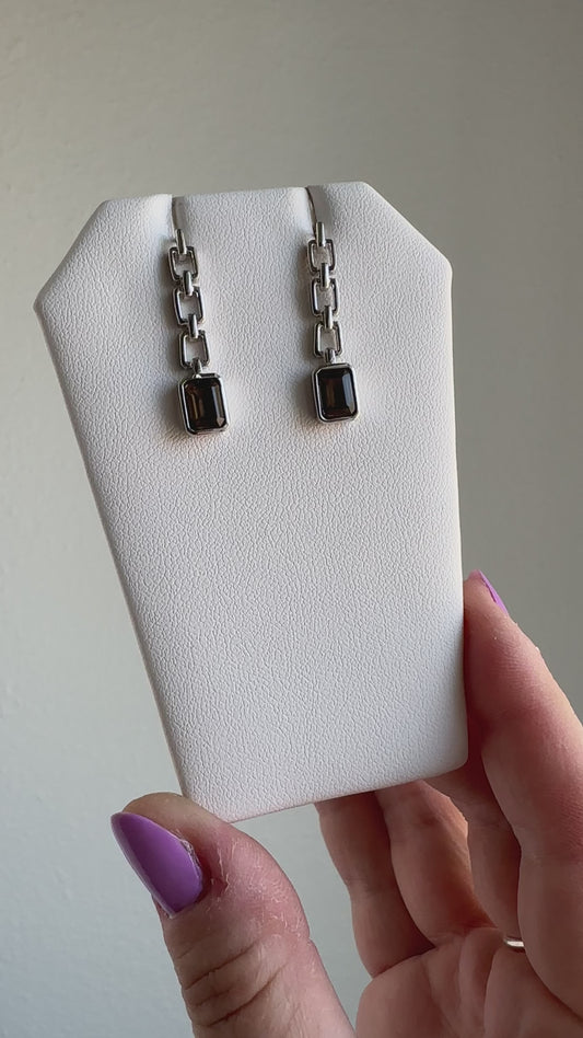 Smoky Quartz Faceted | Earrings